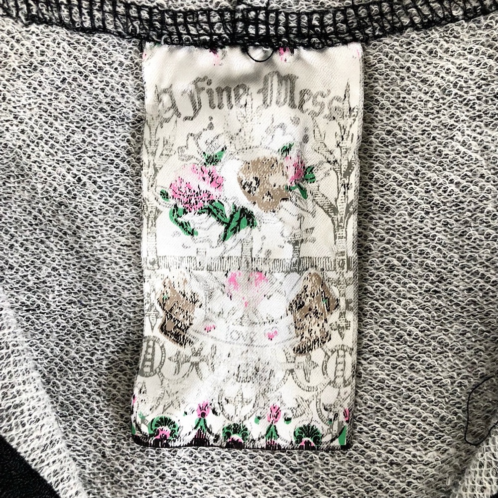 A Fine Mess Women's Size S Zippered Hooded Sweatshirt - Picture 2 of 7